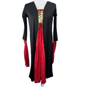 Rubies Halloween Costume Cosplay Black Red Gothic Vampiress Dress Adult Large